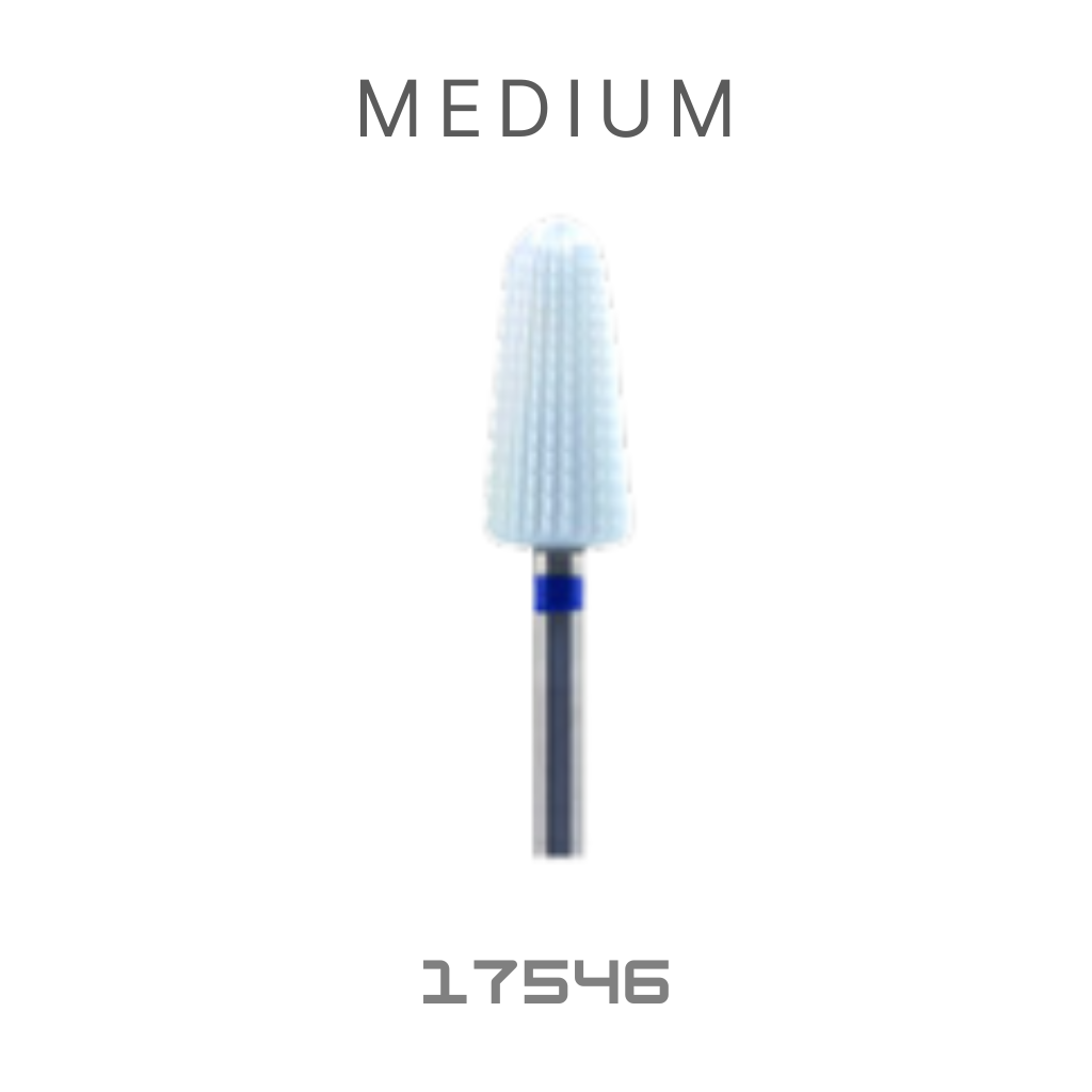 PND CERAMIC BIT - GEL REMOVAL 3/32" MEDIUM/BLUE (17546)