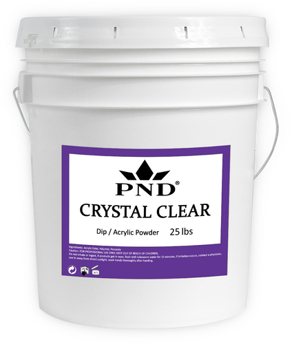 PND ACRYLIC POWDER 25 LB - CRYSTAL CLEAR