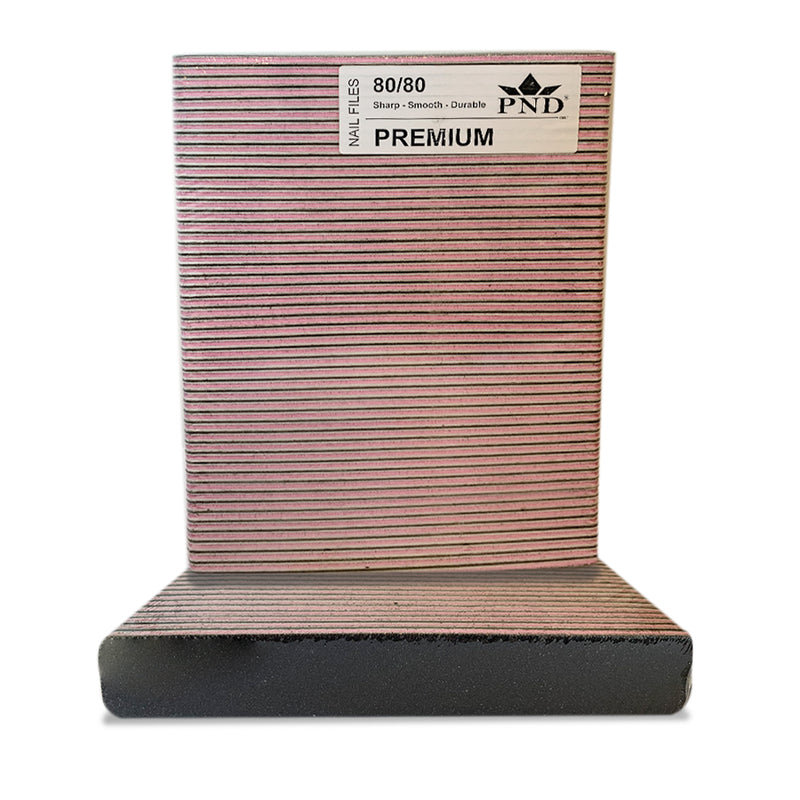 PND Premium Jumbo Files Pack/50pcs - Black - Pink, Grit Options