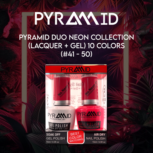 Pyramid DUO NEON Collection (Lacquer + Gel) 10 colors (#41 - 50)