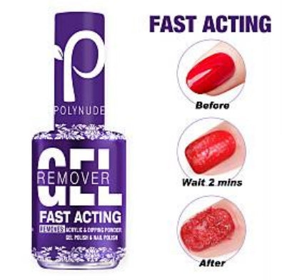 Polynude Remover Gel Fast Acting 0.5oz