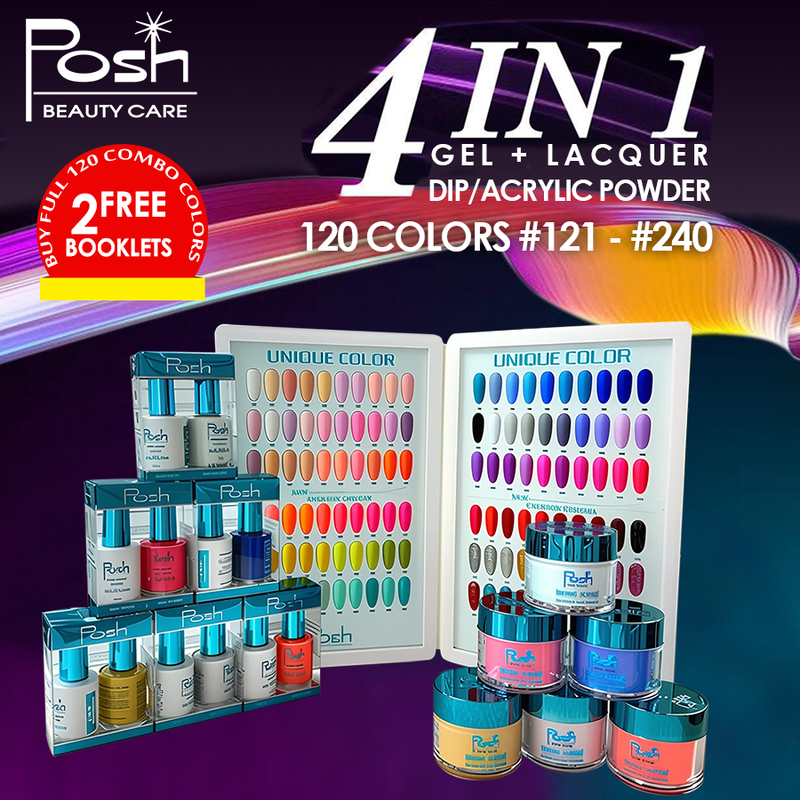 Posh 3in1 Collection 2 Blue Book 120 colors ( #121 - #240 )