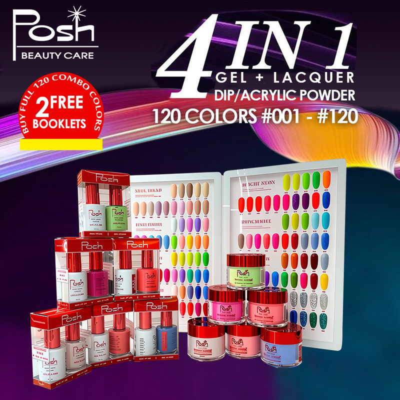Posh 3in1 Collection 1 Red Book 120 colors ( #001 - #120 )