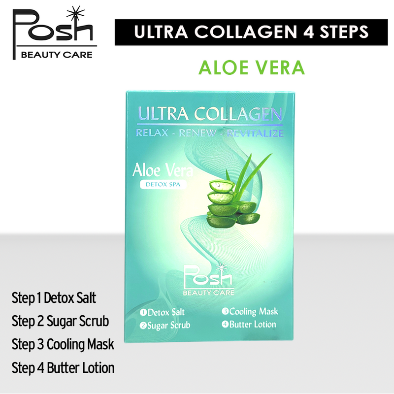 Posh Ultra Collagen 4 Steps. Case/50 kits x $1.20 - Aloe Vera