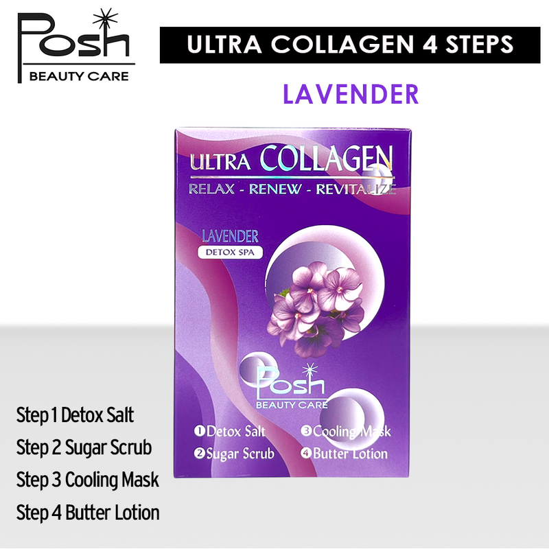 Posh Ultra Collagen 4 Steps. Case/50 kits x $1.20 - Lavender