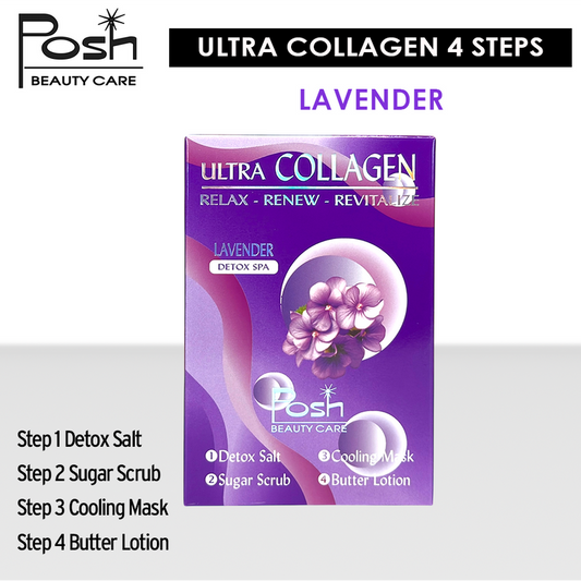 Posh Ultra Collagen 4 Steps. Case/50 kits x $1.20 - Lavender