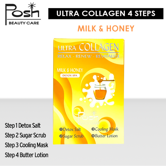 Posh Ultra Collagen 4 Steps. Case/50 kits x $1.20 - Milk & Honey