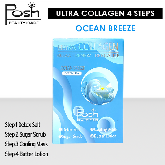 Posh Ultra Collagen 4 Steps. Case/50 kits x $1.20 - Ocean Breeze