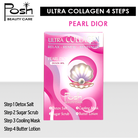Posh Ultra Collagen 4 Steps. Case/50 kits x $1.20 - Pearl Dior