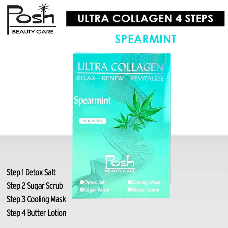 Posh Ultra Collagen 4 Steps. Case/50 kits x $1.20 - Spearmint CBD