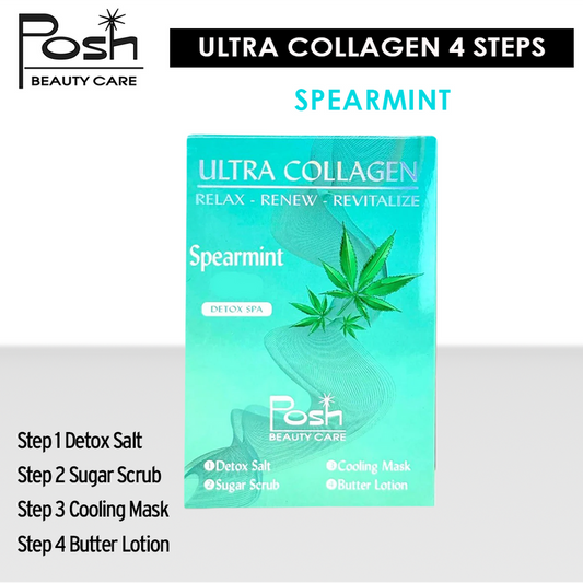 Posh Ultra Collagen 4 Steps. Case/50 kits x $1.20 - Spearmint CBD