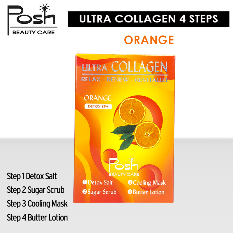 Posh Ultra Collagen 4 Steps. Case/50 kits x $1.20 - Orange