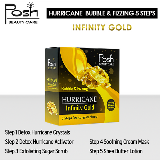 Posh Hurricane 5 Steps. Case/36 kits x $2.50 - Infinity Gold