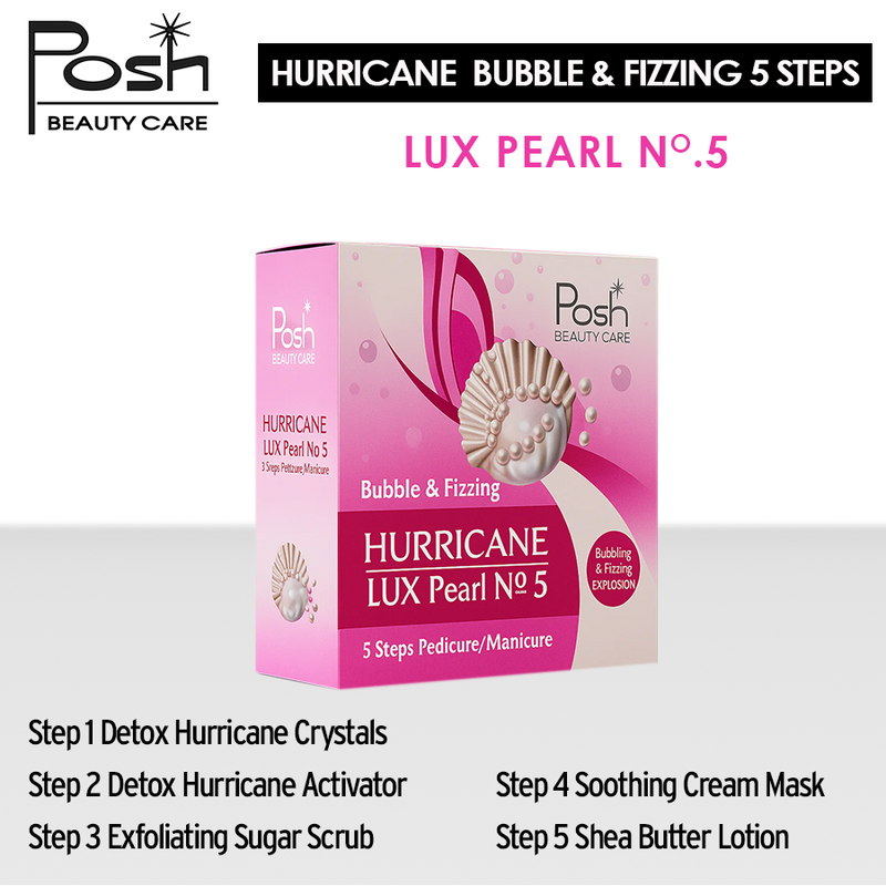 Posh Hurricane 5 Steps. Case/36 kits x $2.50 - Lux Pearl No.5