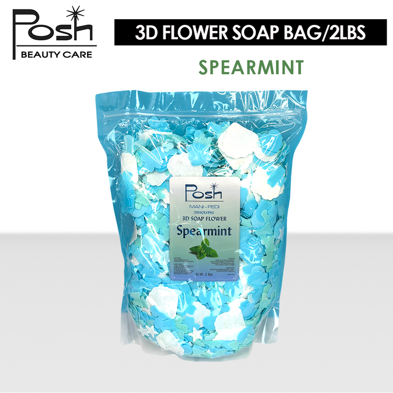 Posh 3D Flower Soap Bag/2lbs - Spearmint