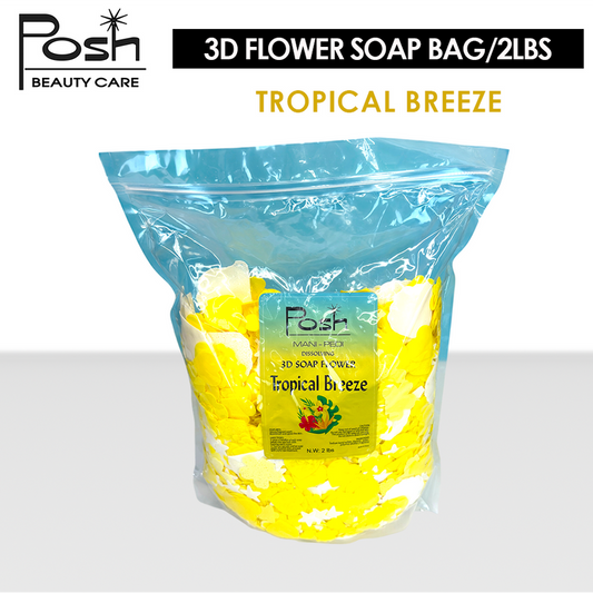 Posh 3D Flower Soap Bag/2lbs - Tropical Breeze
