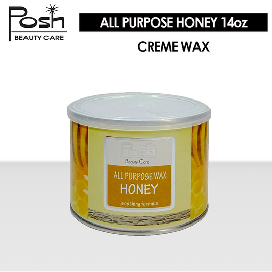 Posh Creme Wax 14oz - All Purpose Wax Honey ( Case 24 Pieces )