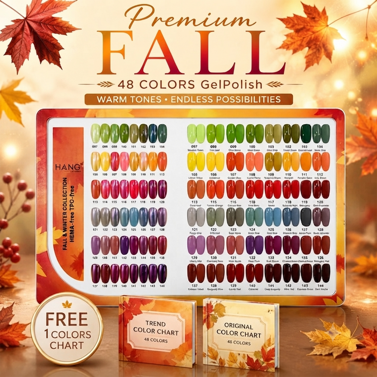 Premium Fall Collection 48 Colors - Gel Polish Only  ( 97-144 )
