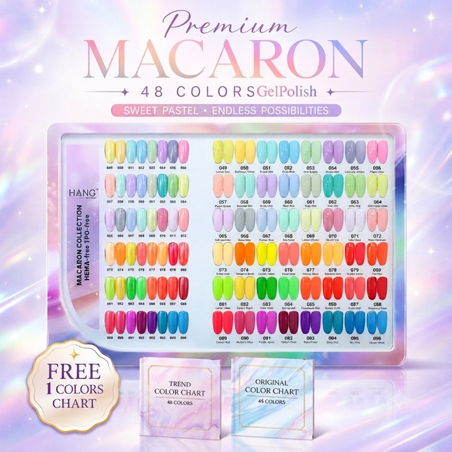 Premium Macaron Collection 48 Colors - Gel Polish Only ( 49 - 96 )