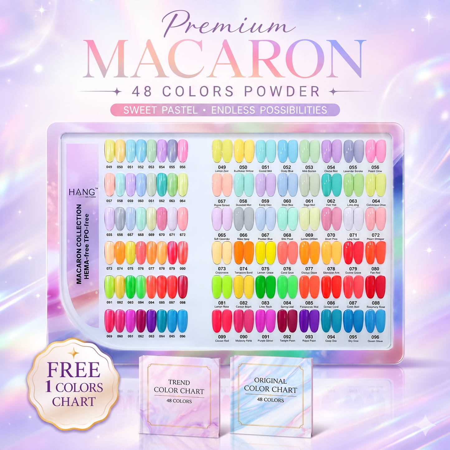 Premium Macaron 48 Colors Powders