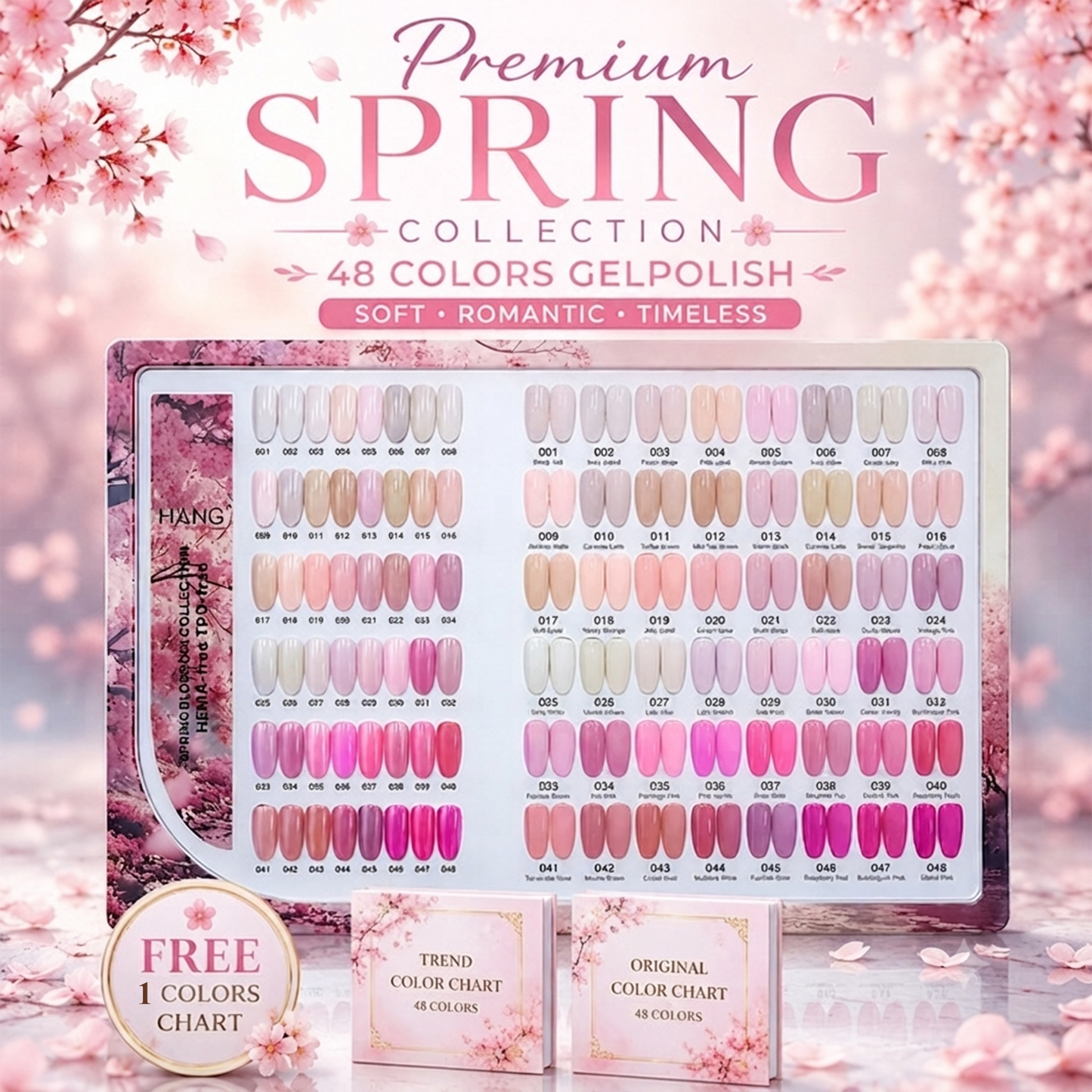 Hang Premium Spring Collection 48 Colors - Gel Polish Only ( 001 - 048 )