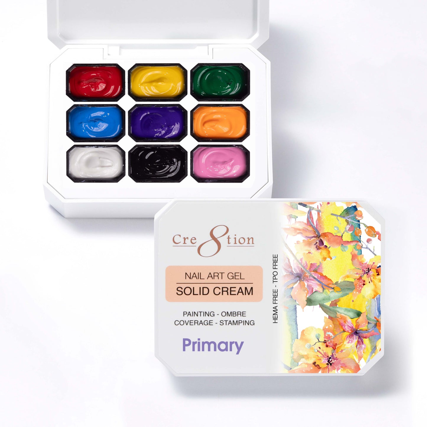 Creation Nail Art Gel - Solid Cream Collection - Primary