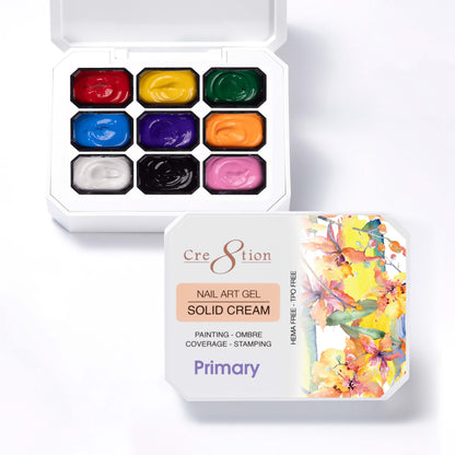 Creation Nail Art Gel - Solid Cream Collection - Primary