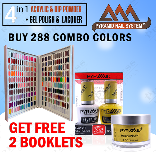 Pyramid Combo - 288 colors, Free 2 booklets.
