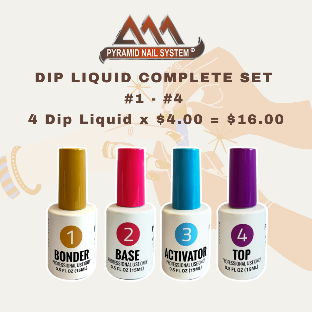 PYRAMID DIP LIQUID COMPLETE SET #1 - #4