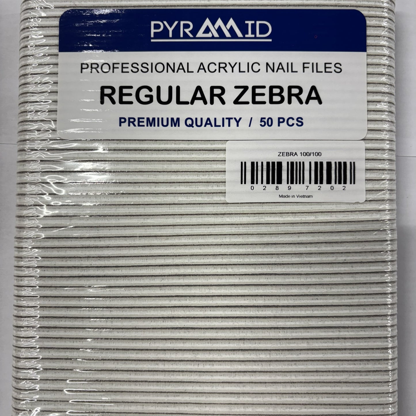 Pyramid Regular Zebra Nail File 50pcs