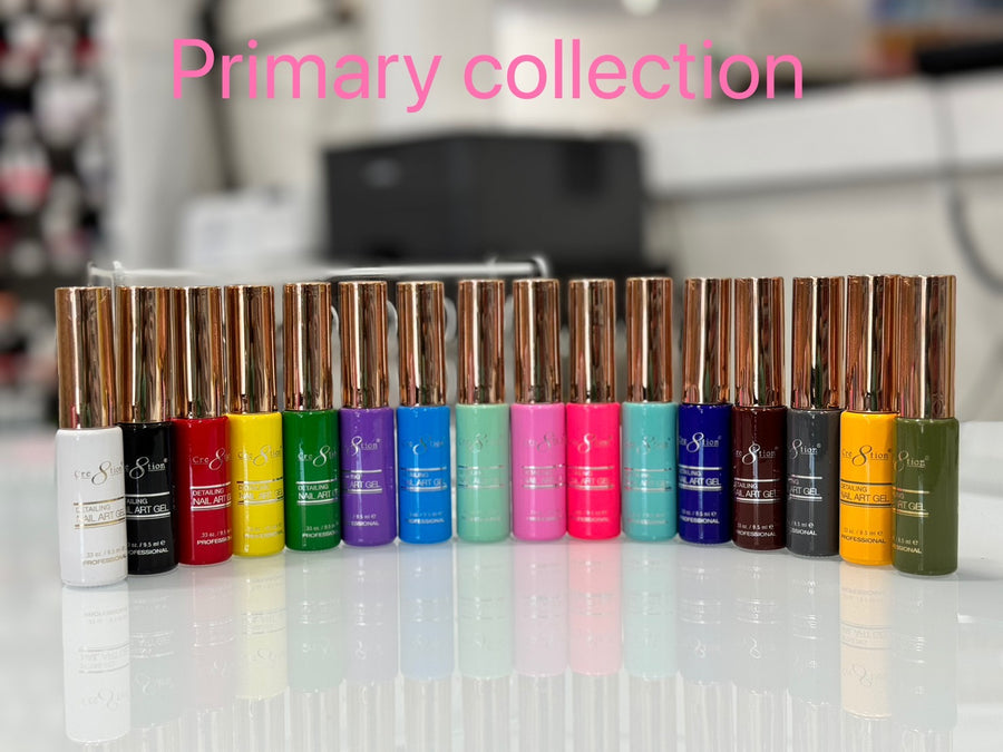 Creation Detailing Nail Art Gel - Primary Collection