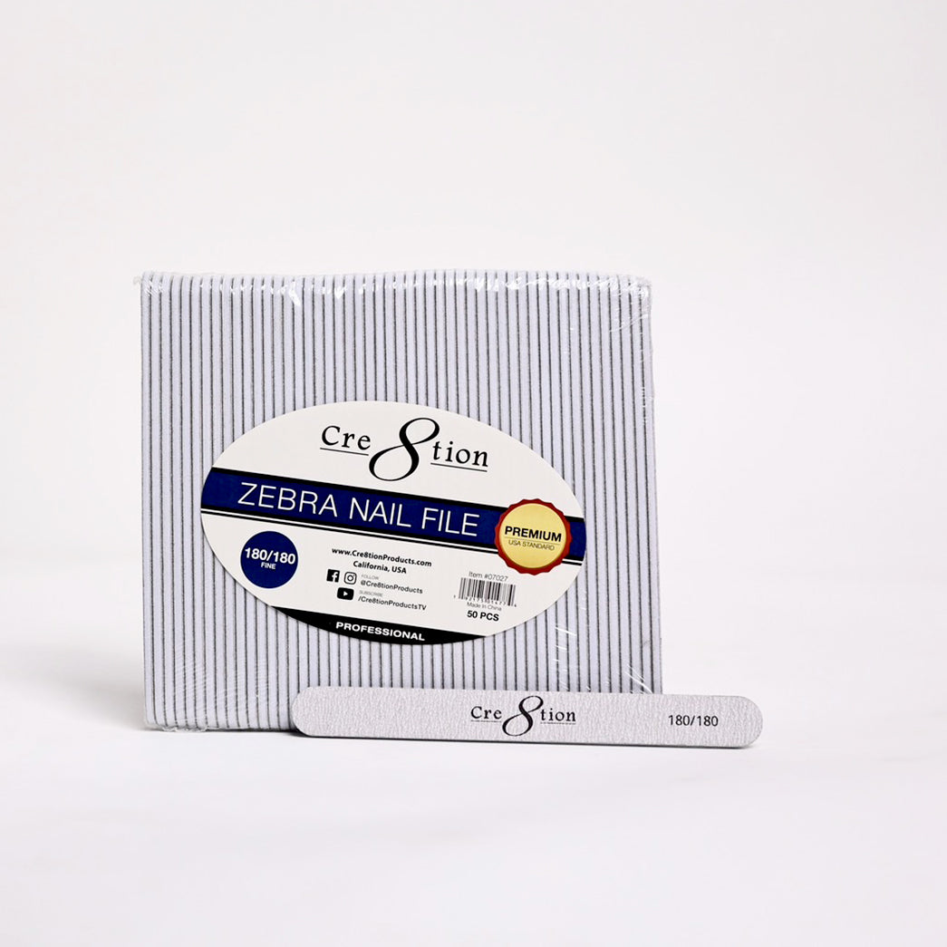 Creation Nail File Regular Zebra Grit - USA Standard