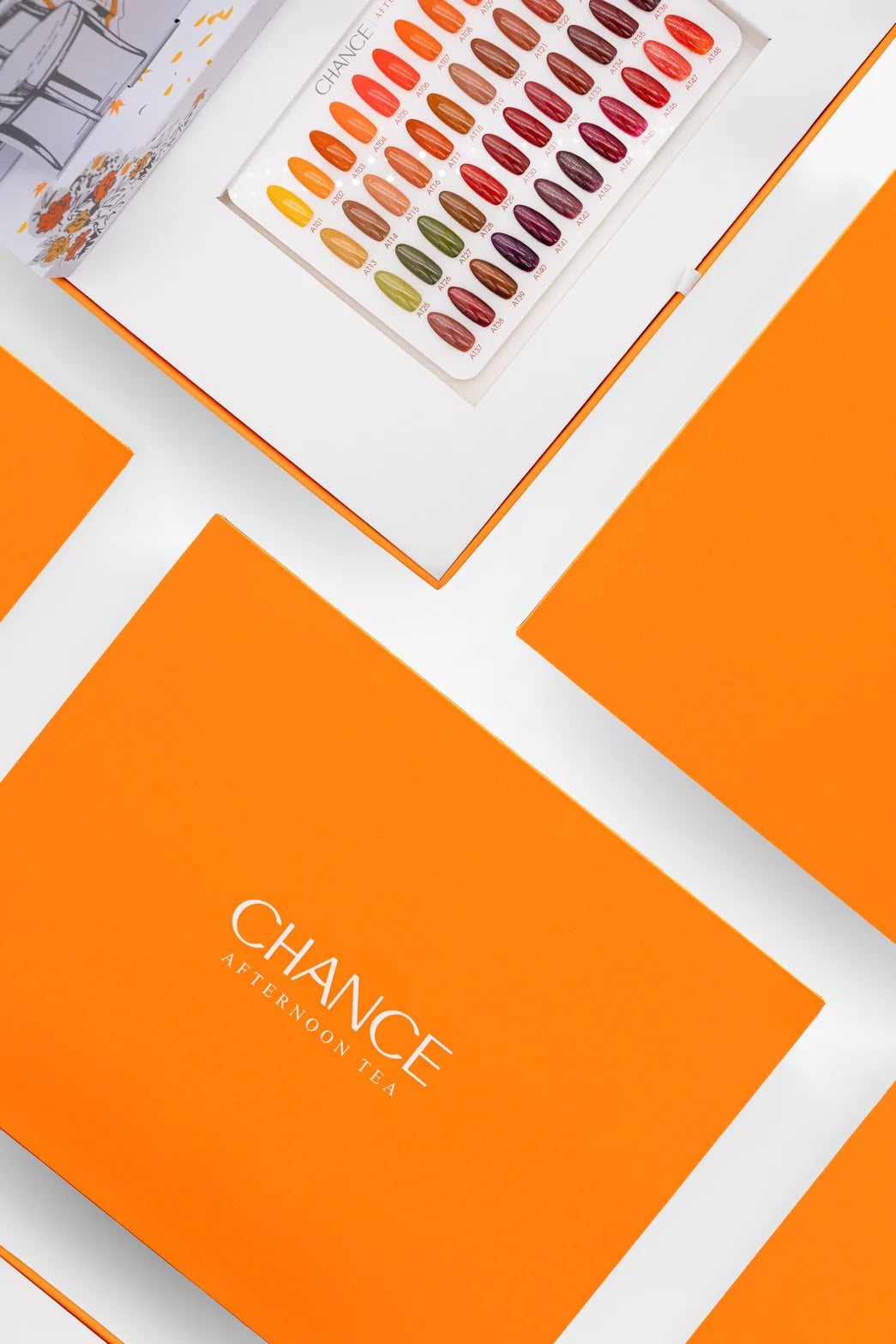 Chance Afternoon Tea Collection - 48 TPO &amp; HEMA FREE Gel Colors w/ 2 Color displays &nbsp;(free 12 base, 12 top gel)