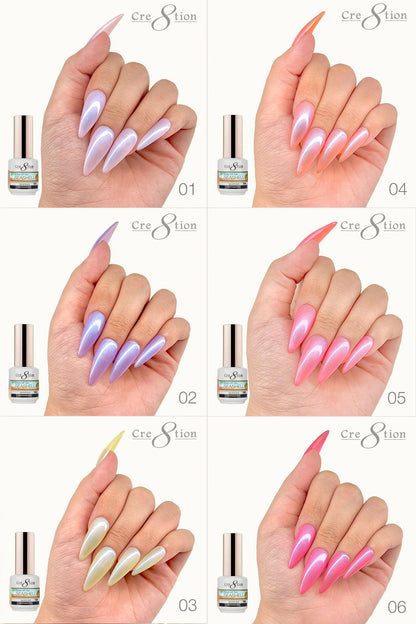 Creation SeaShell Gel 0.5oz - Full Set 18 colors w/ 3 Top Diamond 0.5oz & 1 Color Chart