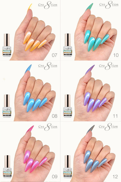 Creation SeaShell Gel 0.5oz - Full Set 18 colors w/ 3 Top Diamond 0.5oz & 1 Color Chart