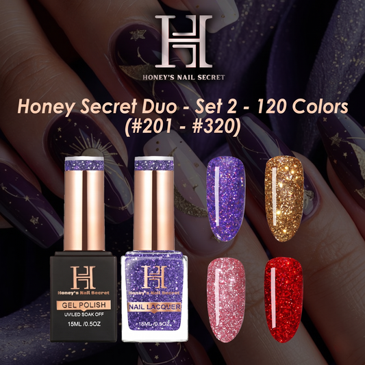 Honey Secret Duo - Set 2 - 120 Colors (#201 - #320 )