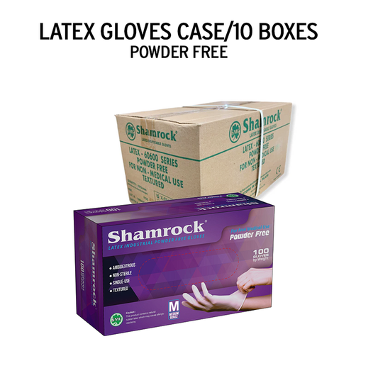 Shamrock Latex Glove - Medium Size (1 CASE - 10 Boxes)
