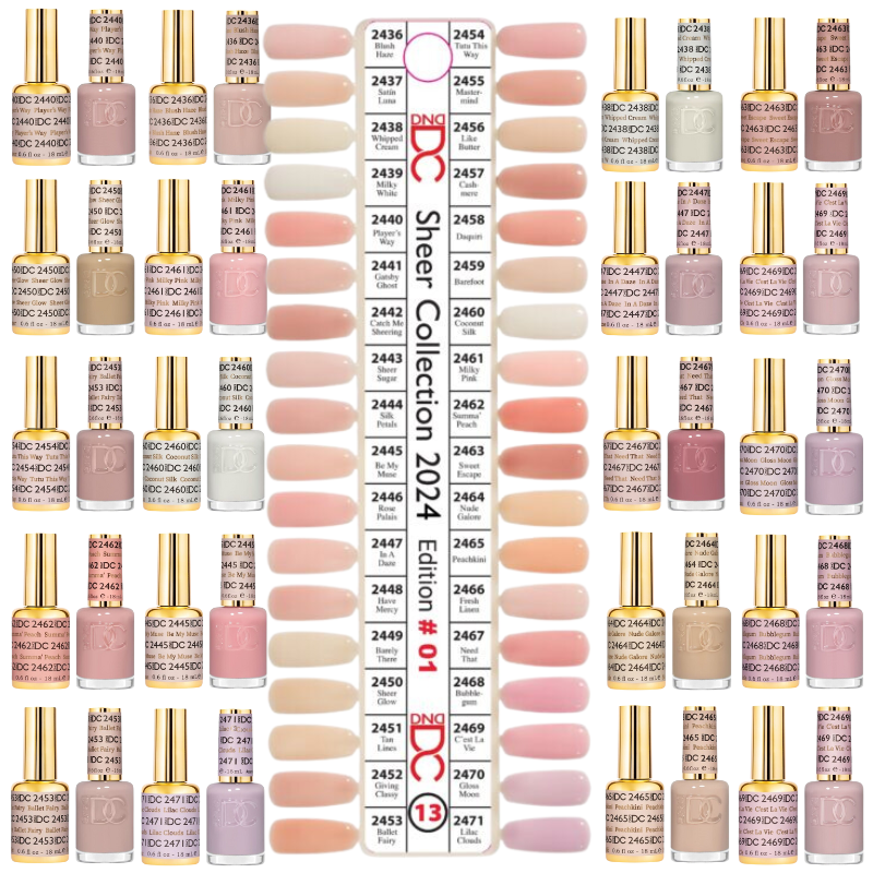DND DC Gel & Polish Swatch TIP 13 ( 36 colors )