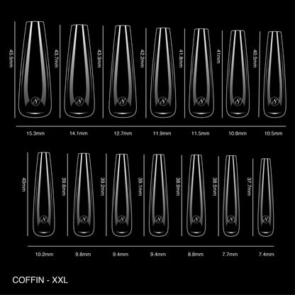 Cre8tion Soft Gel Tips - COFFIN