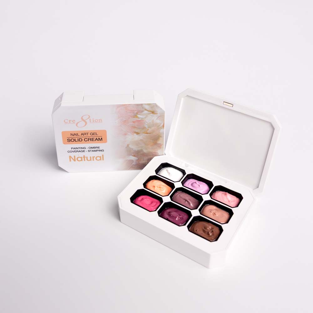 Creation Nail Art Gel - Solid Cream Collection - Natural