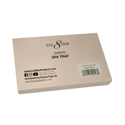 Cre8tion Plain Bamboo Spa Tray