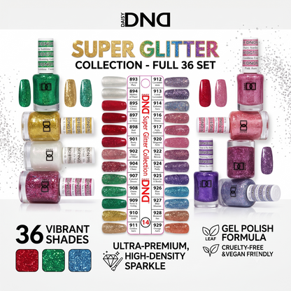 Super Glitter Collection - 36 Colors ( #893 - #929 )