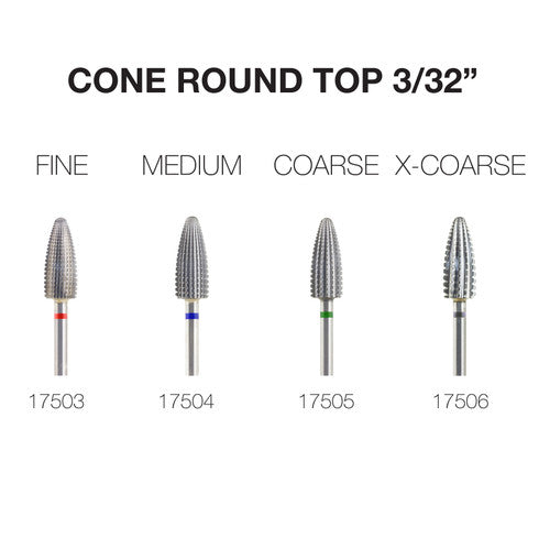 PND CARBIDE BIT - CONE ROUND TOP 3/32"