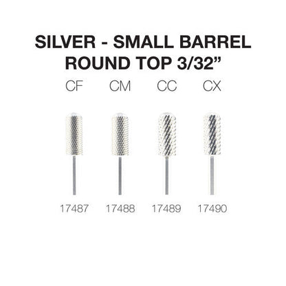 PND CARBIDE BIT - SMALL BARREL ROUND TOP 3/32" (SILVER)