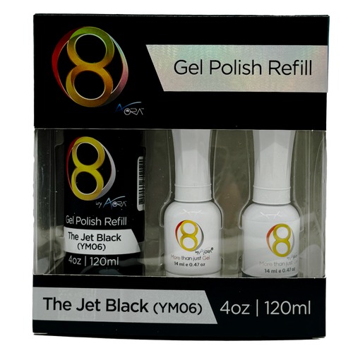 Aora Refill 4oz + 2 Free .5oz - Jet Black