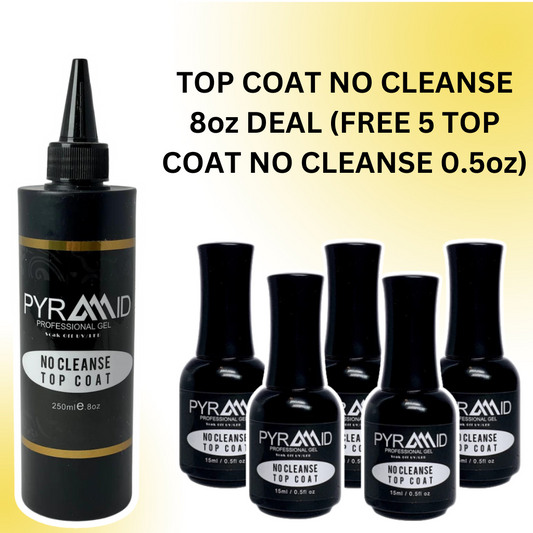 TOP COAT NO CLEANSE 8oz DEAL (FREE 5 TOP COAT NO CLEANSE 0.5oz)