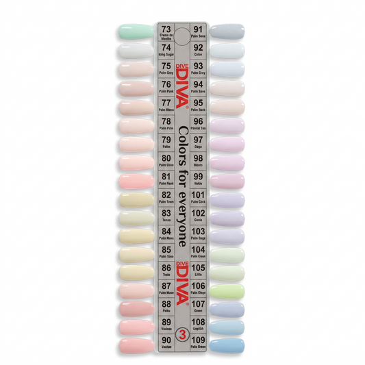 DND Diva Dap Dip Tip 3 Set 36 colors ( #073 - #109 )