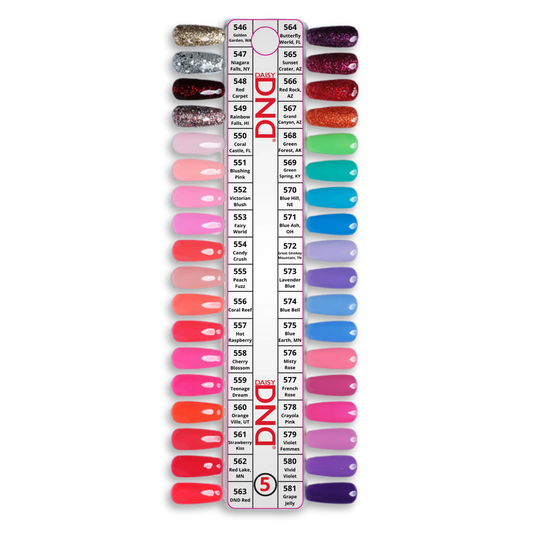 DND Dap Powder Tip 5 - 36 Colors (#546 - #581)