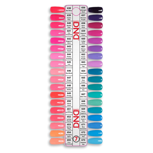 DND Dap Powder Tip 7 - 36 Colors (#638 - #673)
