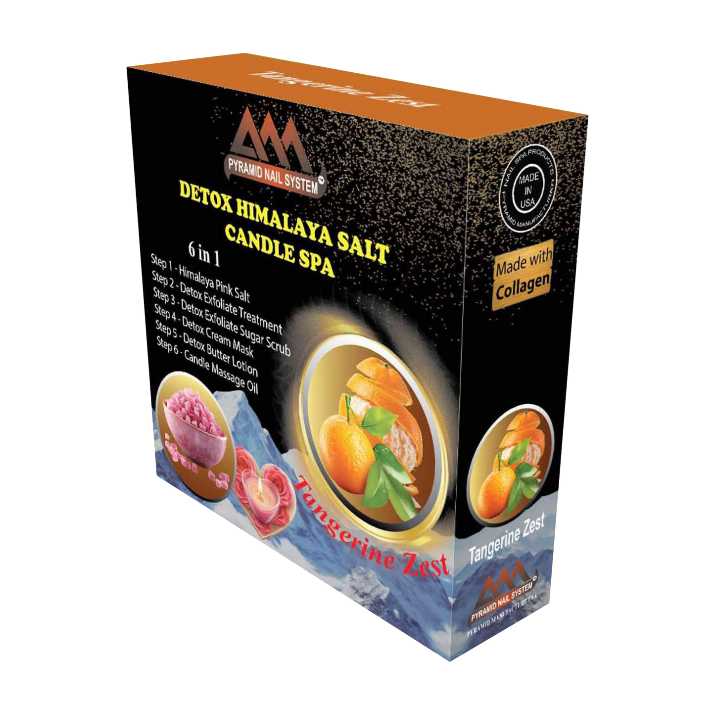 DETOX HIMALAYA SALT CANDLE SPA (Case 50pk) - Tangerine Zest